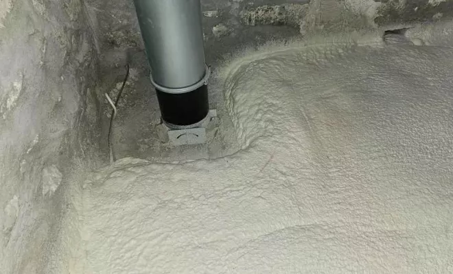Pose de chape liquide, Aubenas, Hervé Trouillas