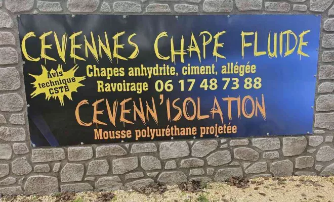 Pose de chape liquide, Aubenas, Hervé Trouillas
